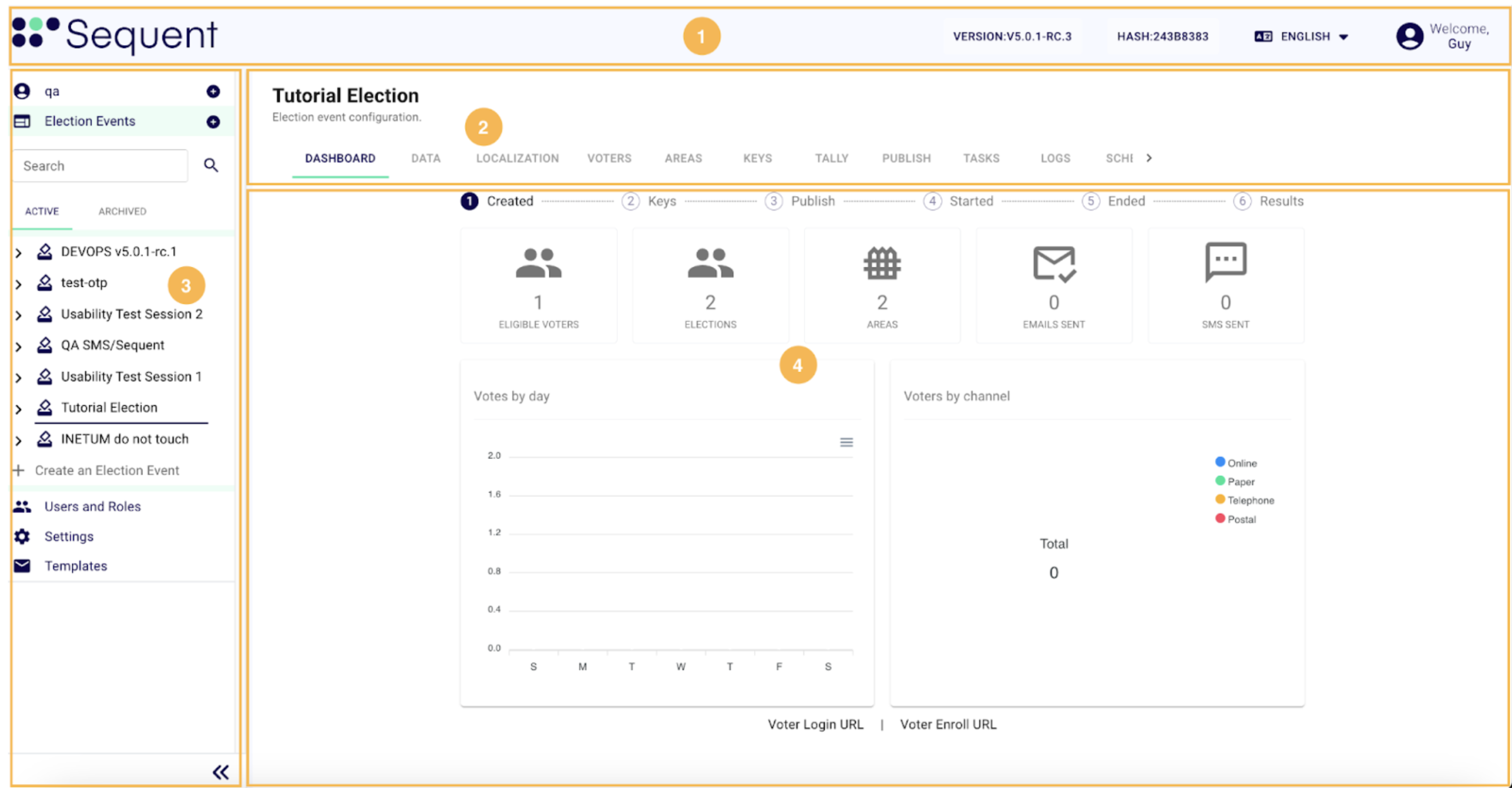 System Landing Page